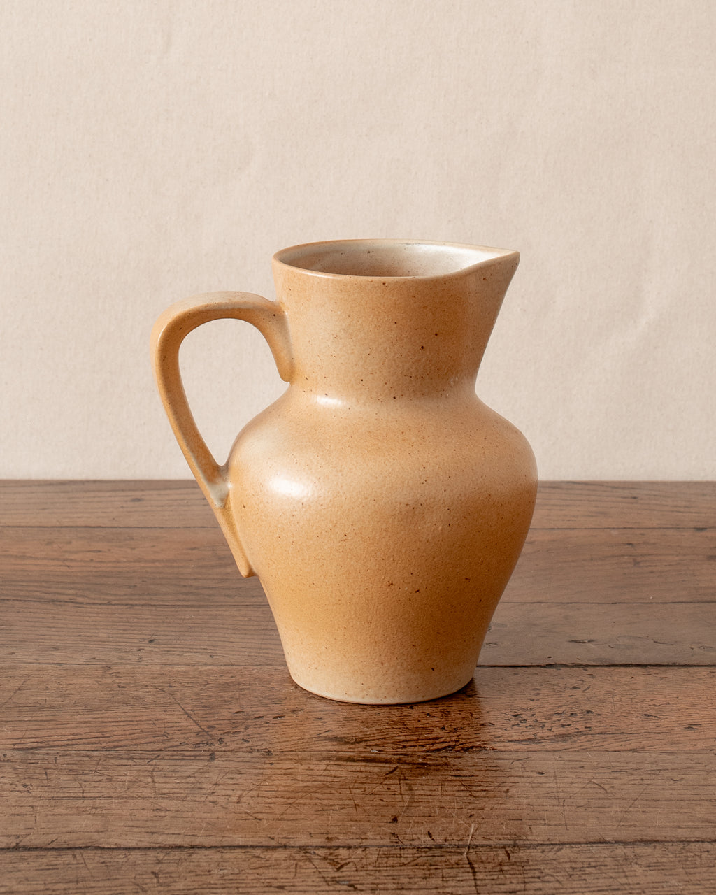 Vintage French Stoneware Pitcher - XXVII – The Vintage Rug Shop