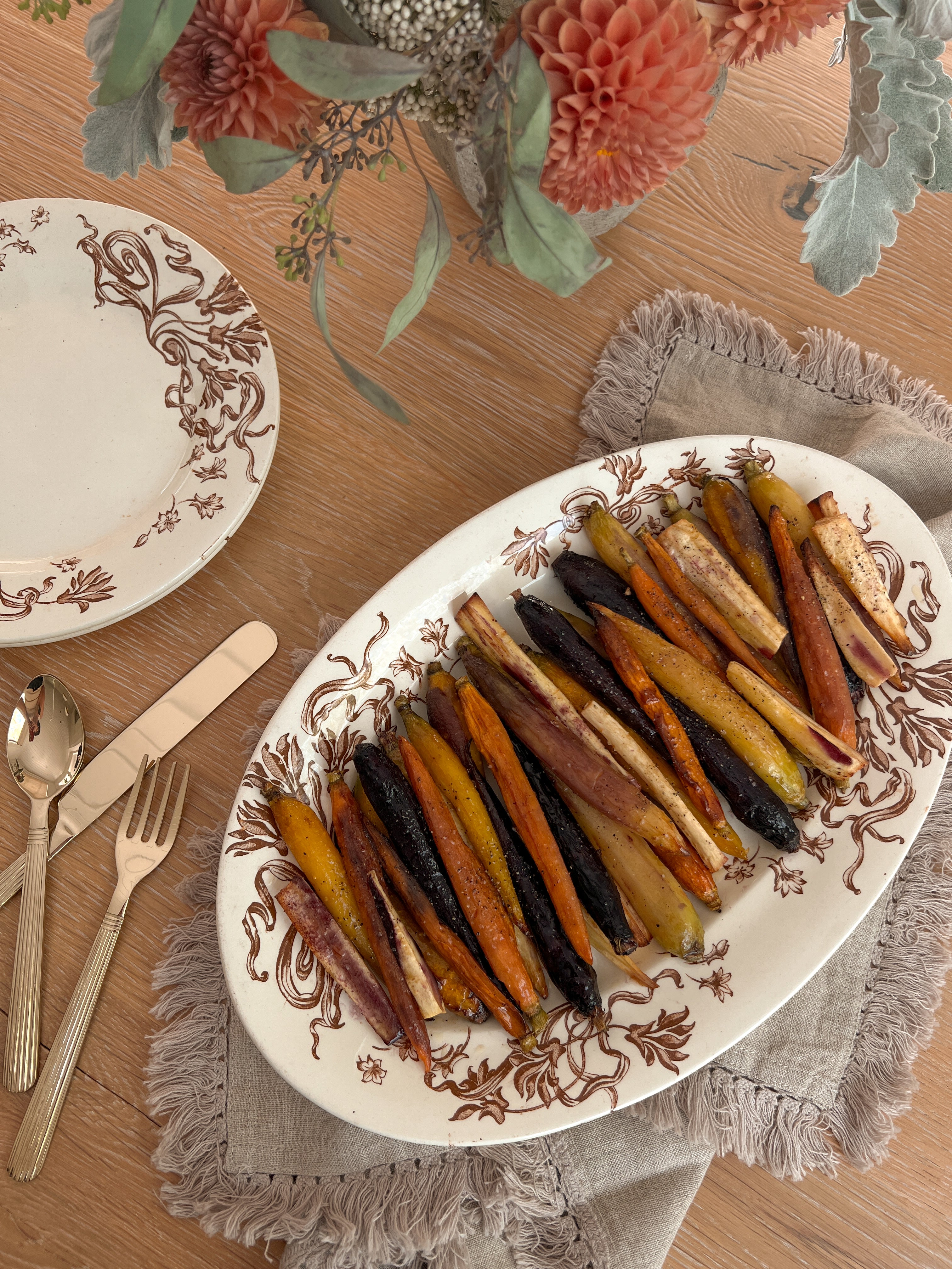 Fall Roasted Parsnips and Carrots