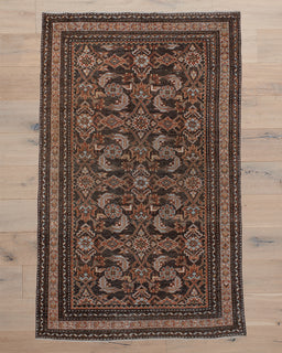 ラグ・カーペット vintage rug, 213 Black Oriental Weavers Ariana Rug - Carpet & Tile Mart