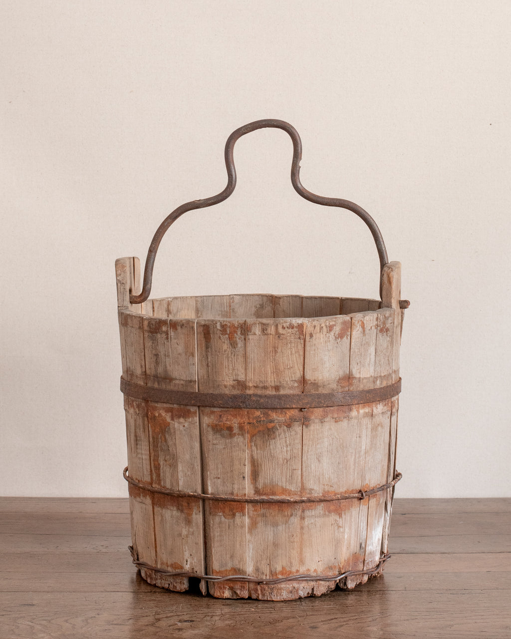 Antique Cypress Water Bucket – The Vintage Rug Shop