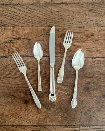 Found Silver Flatware Set
