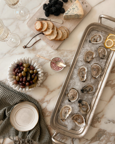 Silver Hotel Tray - Long