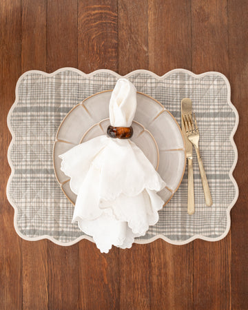 Khadi Riga Scallop Placemat