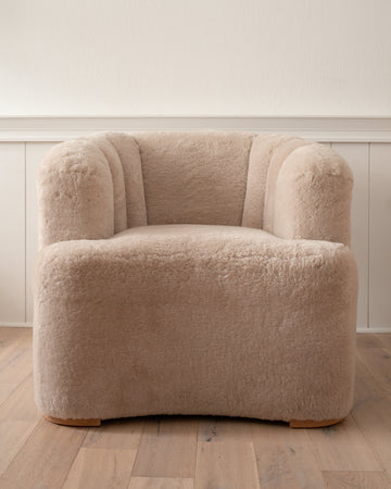 Lovall Shearling Club Chair