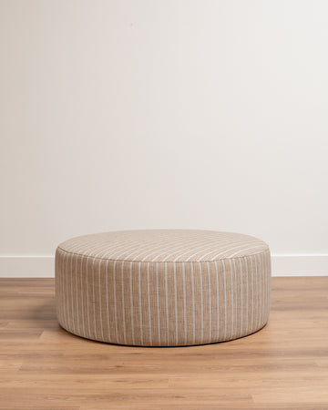Monterey Round Ottoman - Mardin Stripe