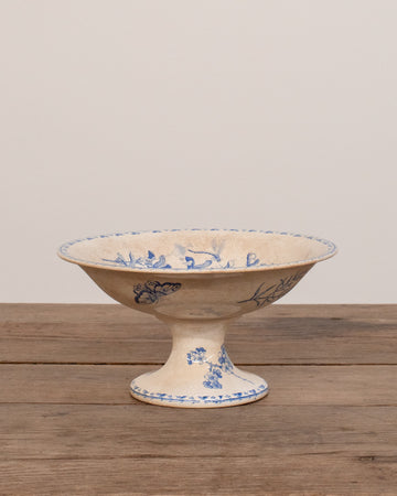 Vintage Transferware Pedestal Bowl II