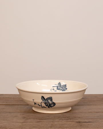 Vintage Transferware Serving Bowl - Morning Glory