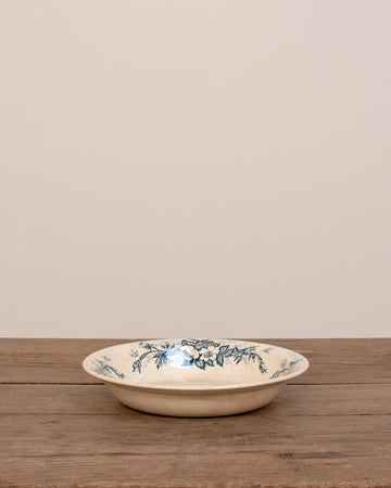 Vintage Transferware Serving Bowl - Wild Rosehips