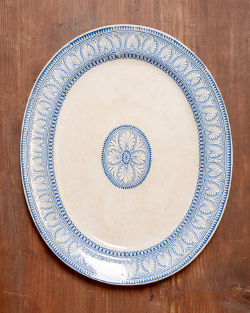 Vintage Transferware Serving Platter - Palmette