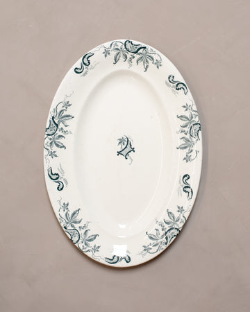 Vintage Transferware Serving Platter - Virginia Creeper