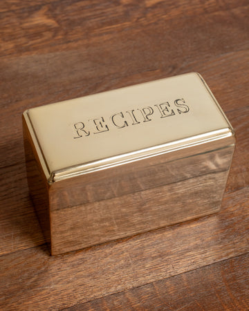 Brass Recipe Box