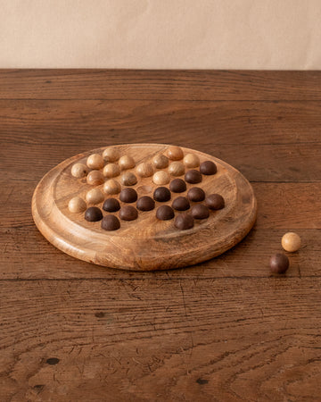 Carved Wood Chinese Checkers