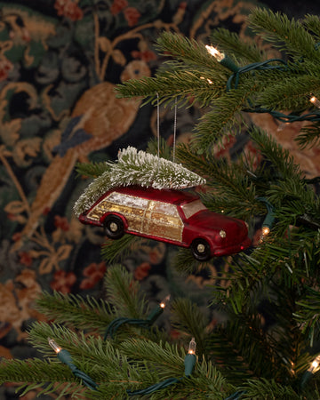 Christmas Vacation Glass Ornament