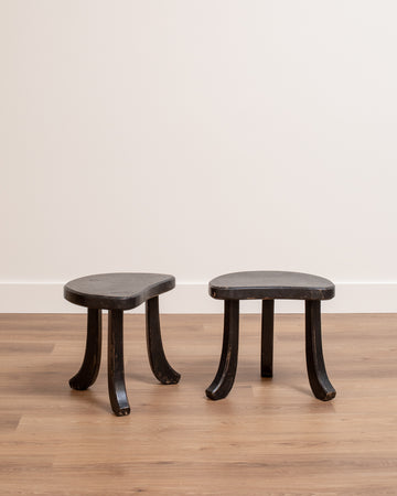 Vintage French Carved Stool