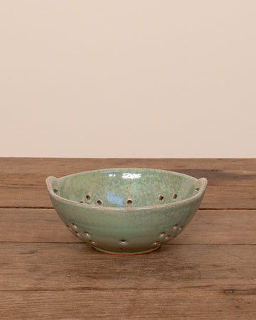 Glazed Stoneware Berry Bowl