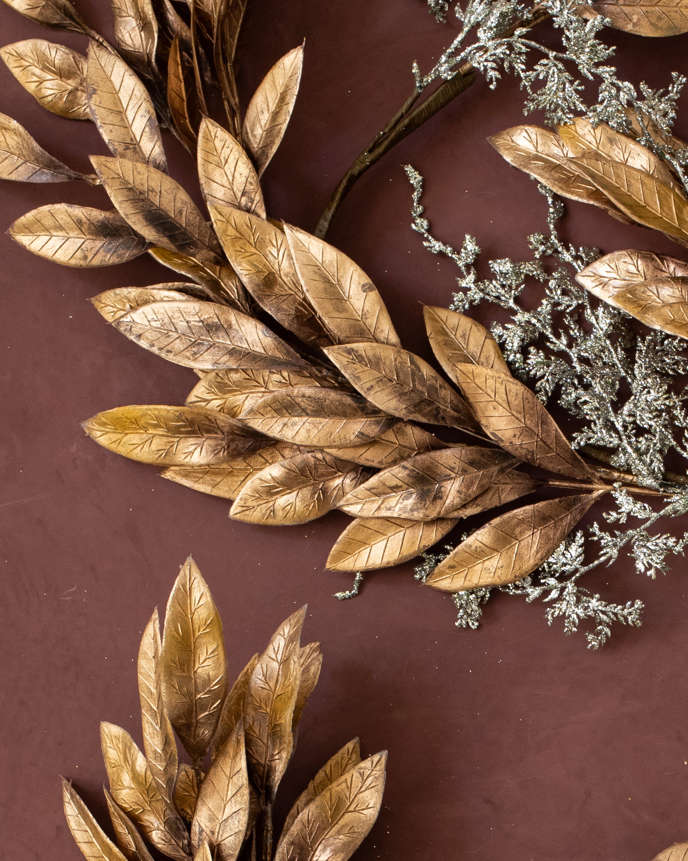 Cassia Gold Leaves Decorative Tray