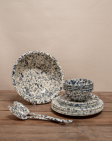 Indigo Splatterware Dinnerware