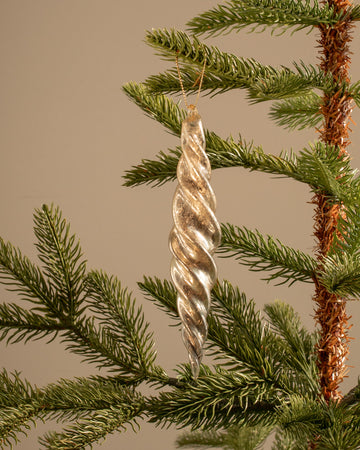 Glass Icicle Ornament