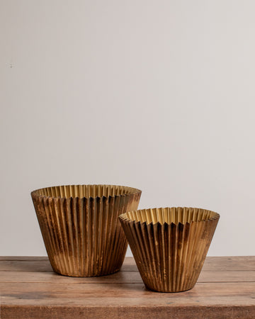 Nova Brass Floor Planter