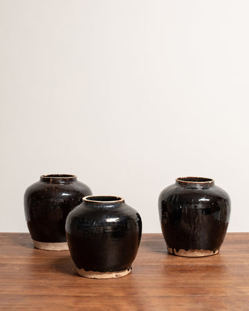 Obsidian Glazed Vase