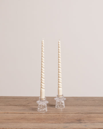 Organic Glass Taper Holder