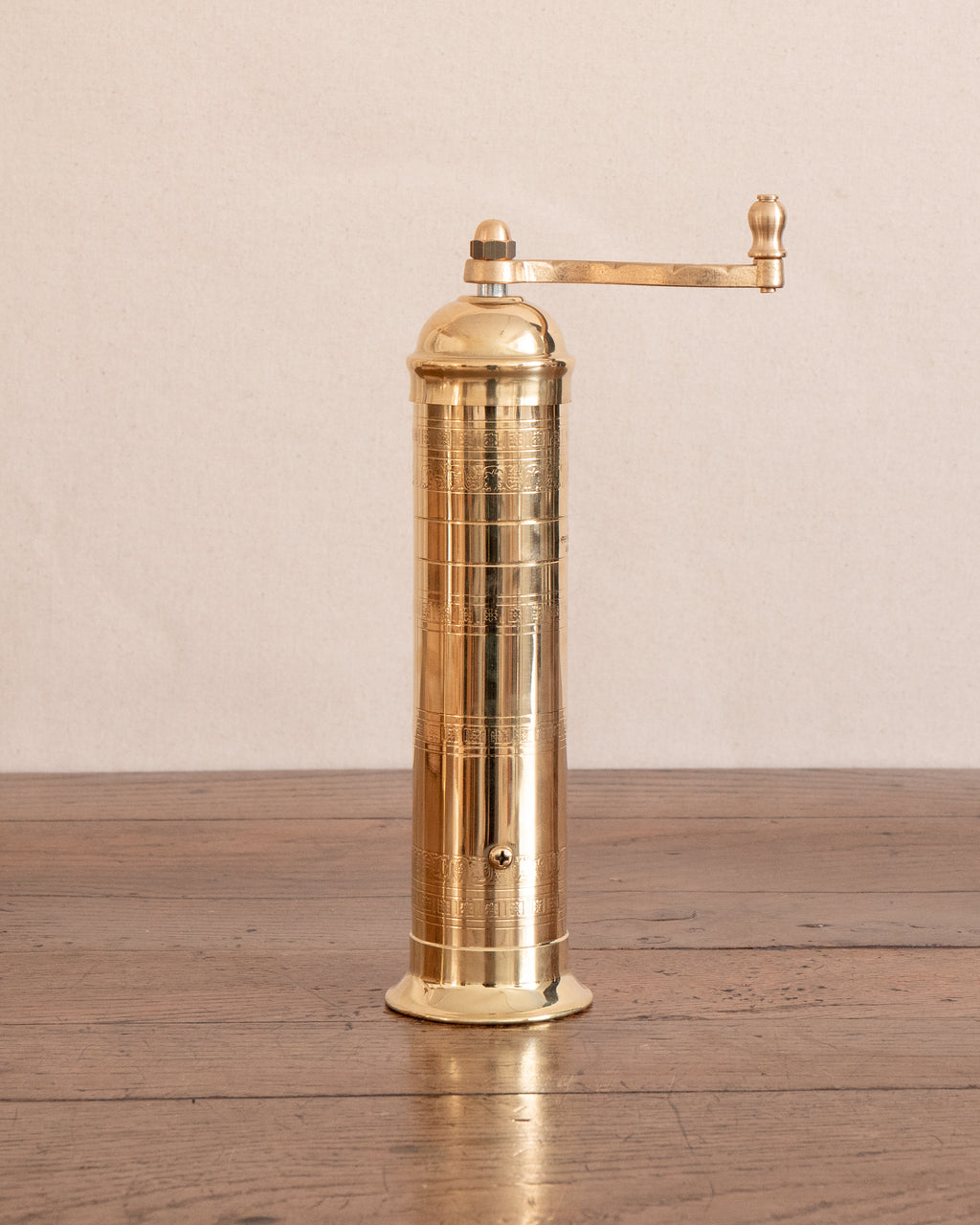 Brass Pepper Mill 10"