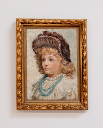 Vintage Portrait of a Young British Girl