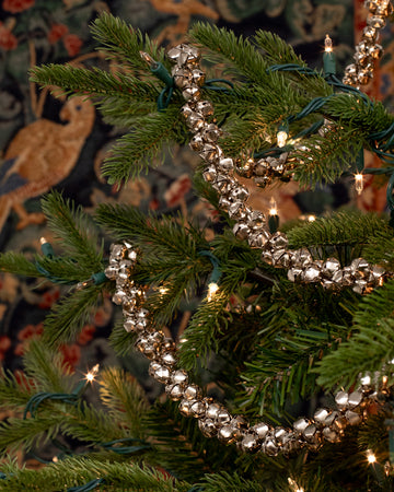 Silver Jingle Bells Garland