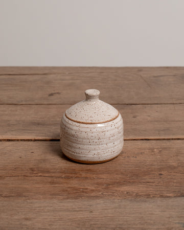 Lidded Stoneware Pinch Pot