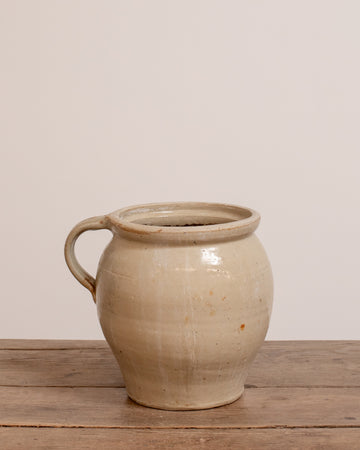 Vintage French Stoneware Pitcher - XLI