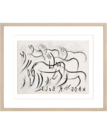 Stampede - Original Drawing By Kader Boly